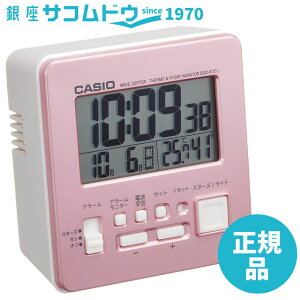 CASIO CLOCK カシオ クロック デジタル電波目覚まし時計 日付表示 温・湿度表示付 DQD-805J-4JF クロック