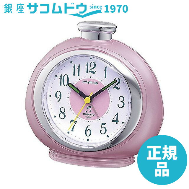 MAG(マグ) 目覚まし時計 フルーティ アナログ表示 16曲メロディーアラーム ピンク T-379PK-Z 