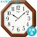 SEIKO CLOCK セイコー クロック KX389B 電波掛時計 木枠スタンダード アナログ 八角・茶 