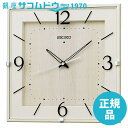 SEIKO CLOCK セイコー クロック KX398A 電波掛け時計 アナログ 四角型 アイボリー木目模様