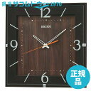 SEIKO CLOCK セイコー クロック KX398B 掛け時計 電波 アナログ 四角型 濃茶
