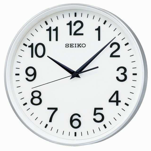 【最大2000円OFFクーポン9日(月)01:59迄】SEIKO CLOCK セイコー クロック GP217S 掛け時計 衛星 電波 アナログ 銀色 メタリック [2]