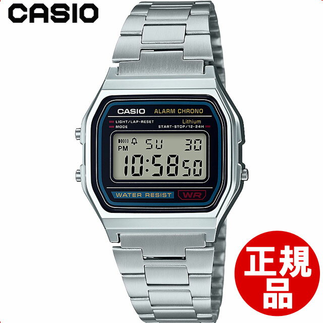 カシオCASIO腕時計カシオコレクションA158WA-1JHメンズシルバー旧製品名A158WA-1JF