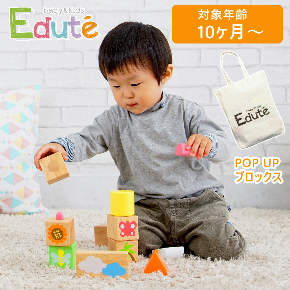 【最大2000円OFFクーポン16日(木)01:59迄】vEdute（エデュテ） ORG-009 EduteB&K POP UP ブロックス 木製玩具