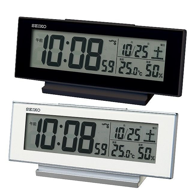 【最大2000円OFFクーポン26日(金)01:59迄】セイコークロック SQ324W SQ324K 目覚まし時計 SEIKO CLOCK [2]