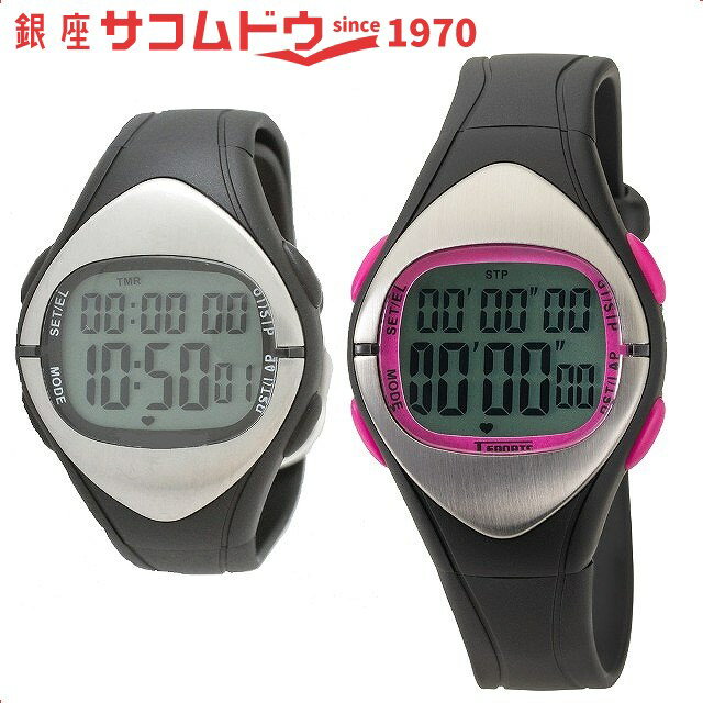 樂天商城 - 【最大2000円OFFクーポン16日(土)01:59迄】クレファー 腕時計 T-SPORTS ティースポーツ デジタルウオッチ 腕時計 TS-D012-BK TS-D012-PK CREPHA