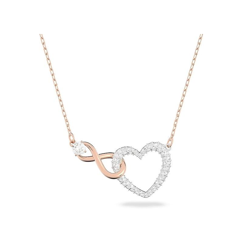 乐天商城 - 【5%OFFクーポン 5月07日(木)09:59迄】スワロフスキー SWAROVSKI 5518865 ネックレス ペンダント ハート INFINITY HEART ローズゴールド ホワイト