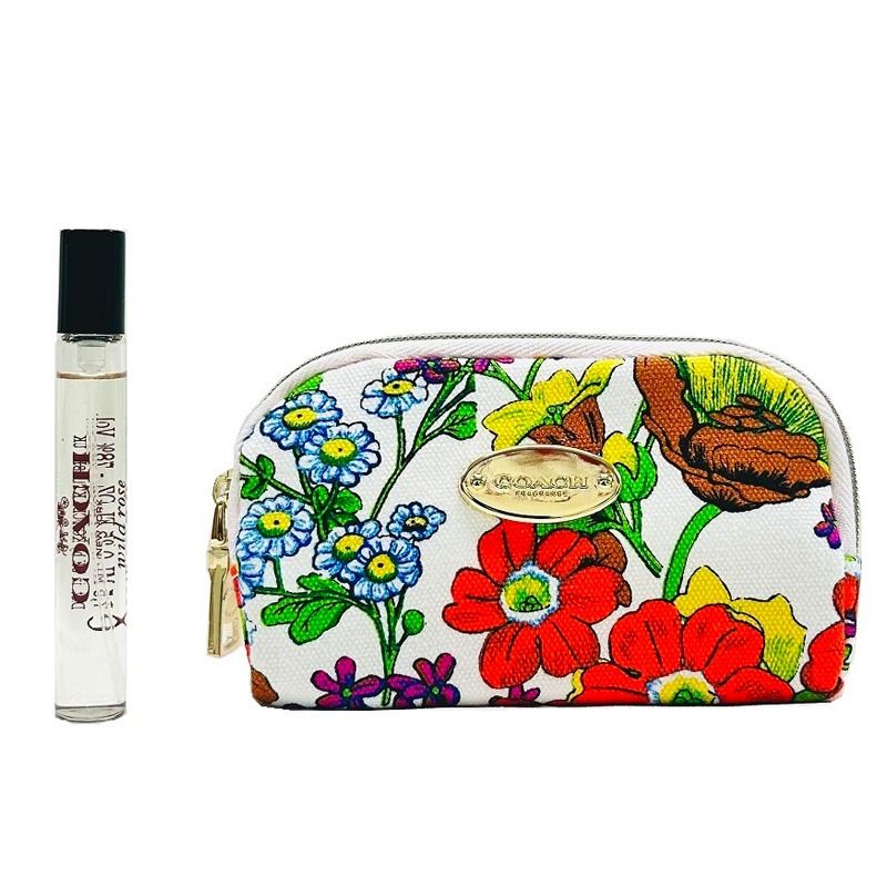 【最大2000円OFFクーポン 27日(水)01:59迄】コーチ COACH ミニチュア コーチ ワイルド ローズ オードパルファム EDP SP 7.5ml ポーチ付き セット トラベルスプレー 香水