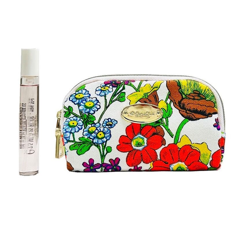 【5%OFFクーポン 1月6日(火)9:59迄】コーチ COACH ミニチュア コーチ ドリームス オードパルファム EDP SP 7.5ml ポーチ付き セット トラベルスプレー 香水