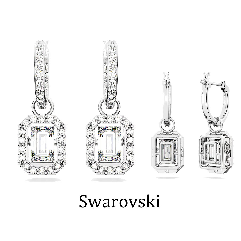 樂天商城 - スワロフスキー ピアス レディース SWAROVSKI Una フープ スワロフスキー 5638495 シルバー アクセサリー