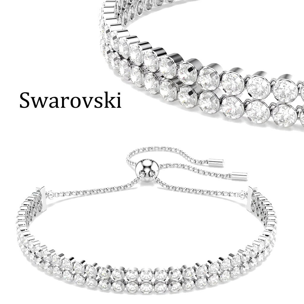 乐天商城 - 【最大2000円OFFクーポン16日(土)01:59迄】スワロフスキー ブレスレット レディース SWAROVSKI Matrix 5678252 シルバー アクセサリー