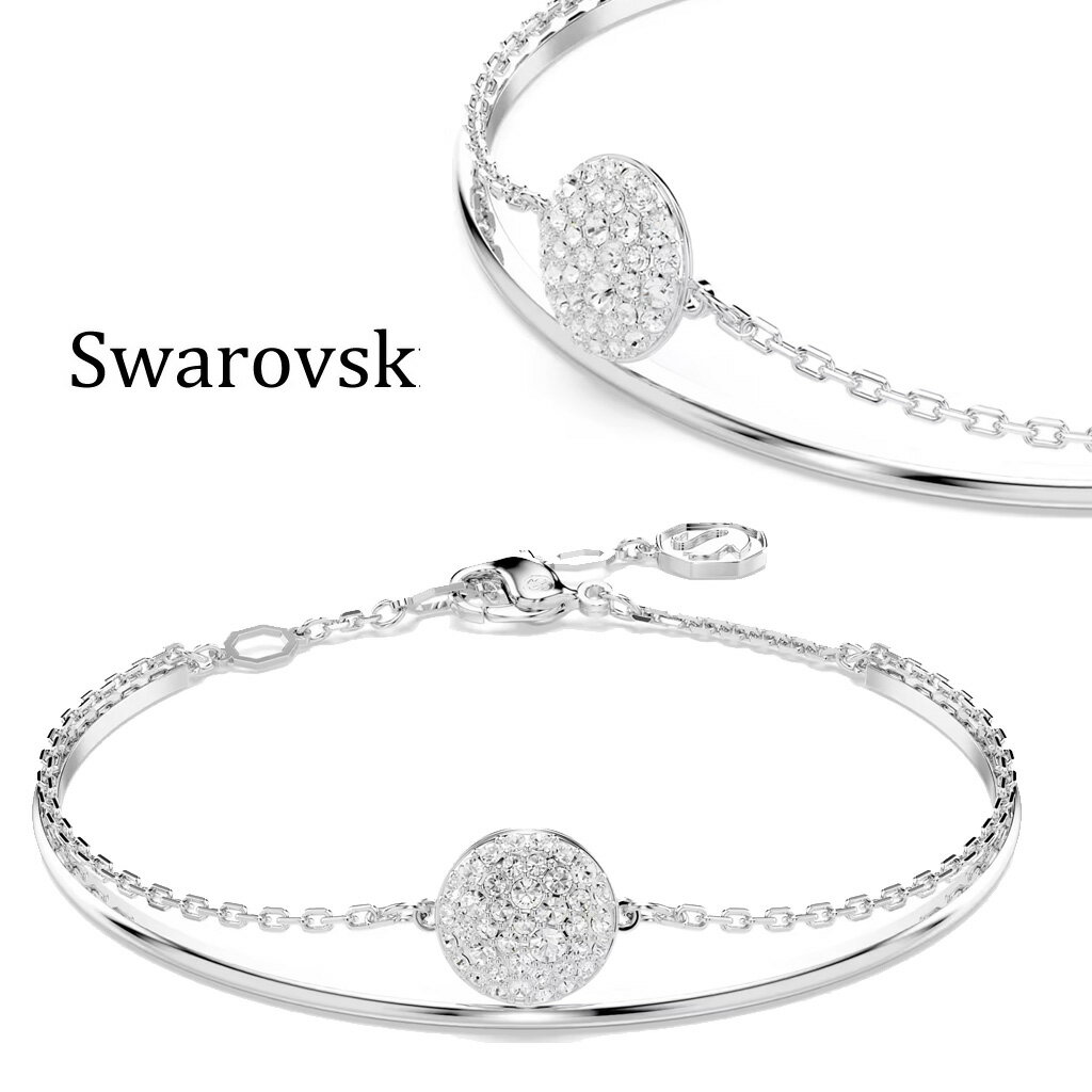 乐天商城 - 【5%OFFクーポン 5月07日(木)09:59迄】スワロフスキー バングル レディース SWAROVSKI Sublima ブレスレット 5683447 シルバー アクセサリー