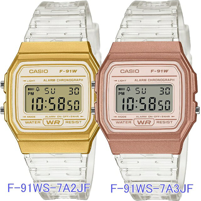 銀座 紗古夢堂(sacomdo)の【5%OFFクーポン8月21日(金) 9:59迄】カシオコレクション CASIO Collection POP 腕時計 F-91WS-7A2JF F-91WS-7A3JF｜アングル2
