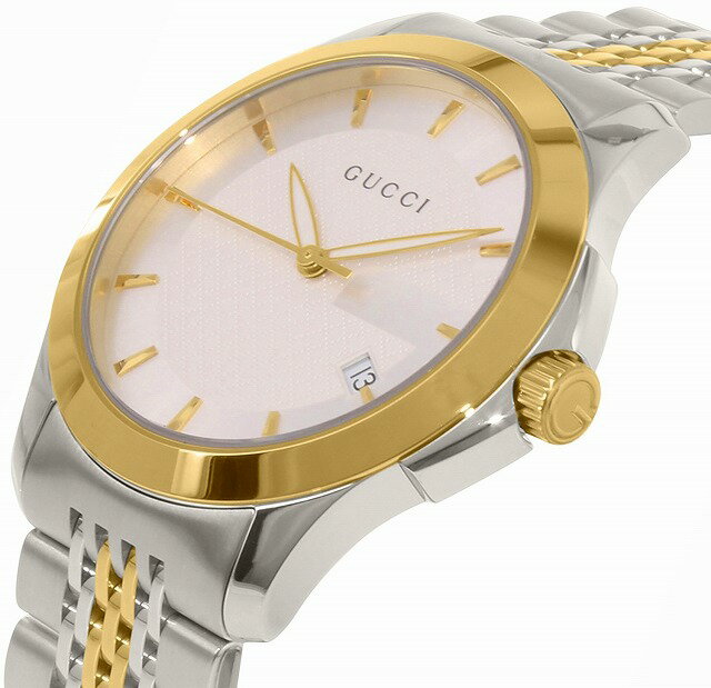 グッチ 時計 メンズ GUCCI 腕時計 Gタイムレス 40mm シルバー×ゴールド YA126409 グッチ 時計 メンズ GUCCI 腕時計 Gタイムレス 40mm シルバー×ゴールド YA126409