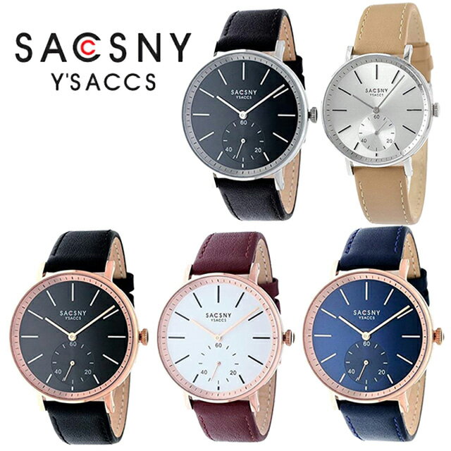 【最大ポイント7倍＆2000円OFFクーポン23日(火)01:59迄】SACCSNY Y'SACCS サクスニーイザック 腕時計 SYA15145S-BK SYA15145S-SI SYA15145R-BK SYA15145R-WH SYA15145R-BL