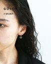 GOLDY ゴールディ オーバル ライン × ミニ フープ ピアス アクセサリー 1211017【メール便可】