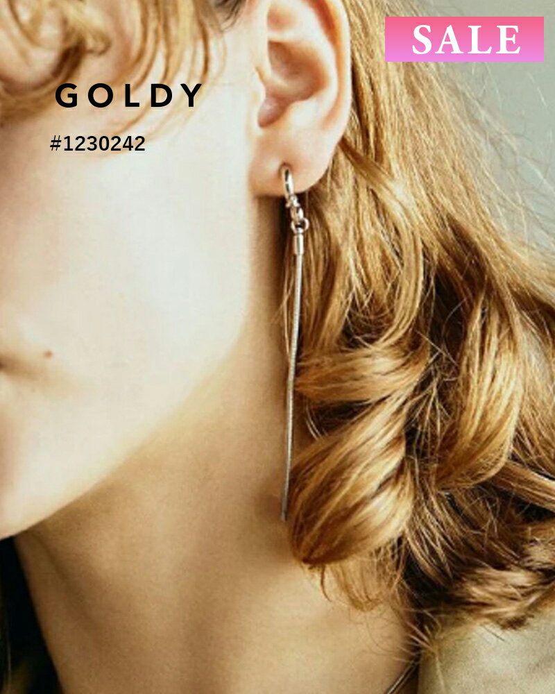 【セール】GOLDY ゴールディ メタル ノット & ロング ライン ピアス 1230242(1221114)【メール便可】