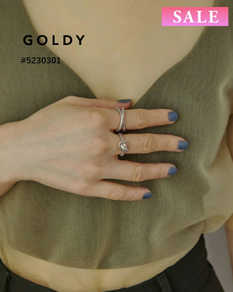 樂天商城 - 【セール】GOLDY ゴールディ メタル ノット × クロス ライン セットリング 5230301【メール便可】