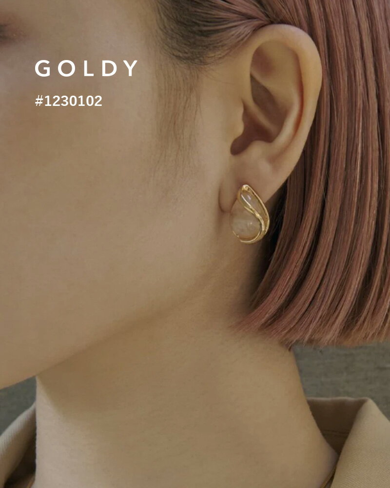【即納】GOLDY ゴールディ レイヤード ライン ドロップ ピアス アクセサリー 1230102【追跡可能メール便180円】