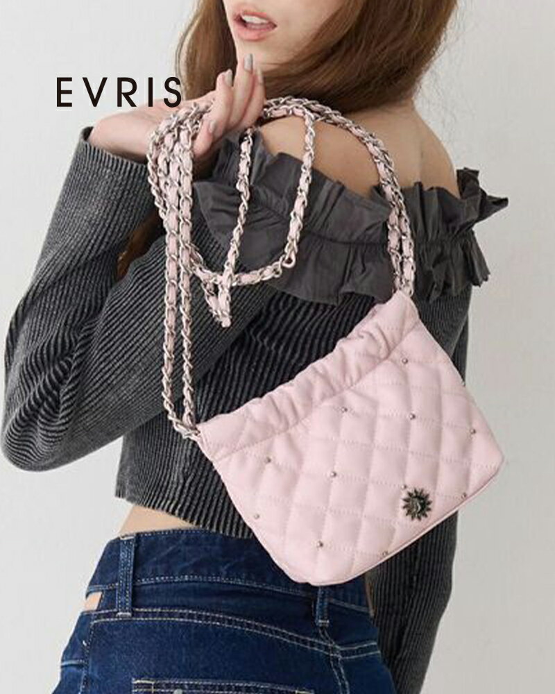 樂天商城 - EVRIS エヴリス キルティングチェーンミニショルダーBAG 372611900301