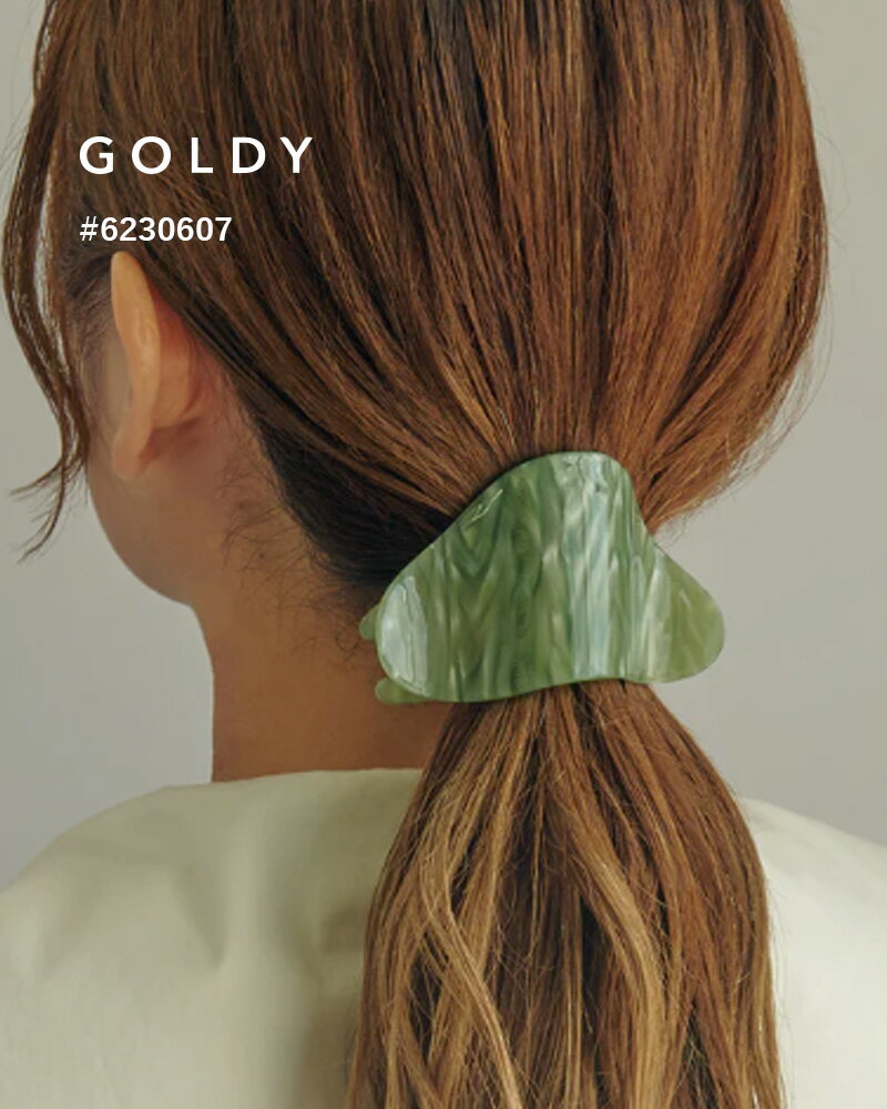 GOLDY/ゴールディ/ニュアンス トライアングル アセチ ヘアー クリップ "2"/アクセサリー/6230607