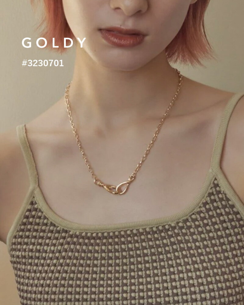 【現品限り】GOLDY/ゴールディ/リンク アルバート チェーン ネックレス/アクセサリー/3230701【追跡可能メール便180円】