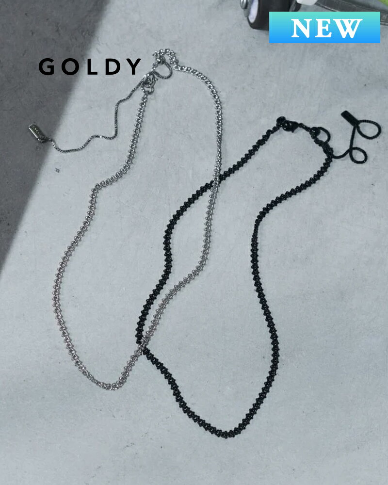 Other - GOLDY ゴールディ テクスチャード メタル チェーン ネックレス 3260310【メール便可】