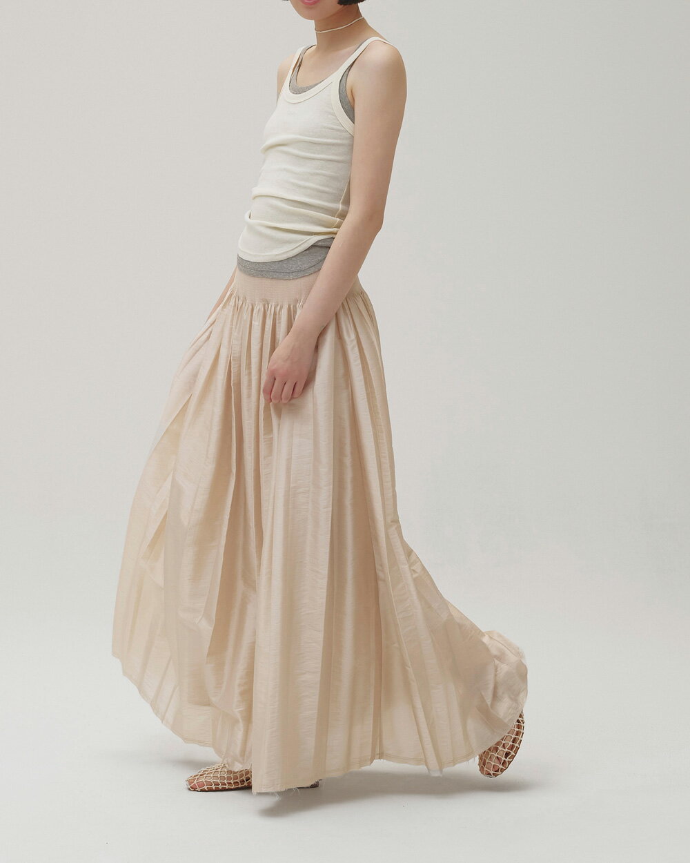 TODAYFUL トゥデイフル Silky Waist Shirring Skirt シルキーウエストシャーリングスカート 12620802※2026年9月上旬～下旬入荷予定