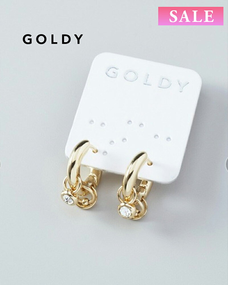 GOLDY ゴールディ 1241107 goldy トリプレッツ ホール チャーム ワンタッチ ピアス