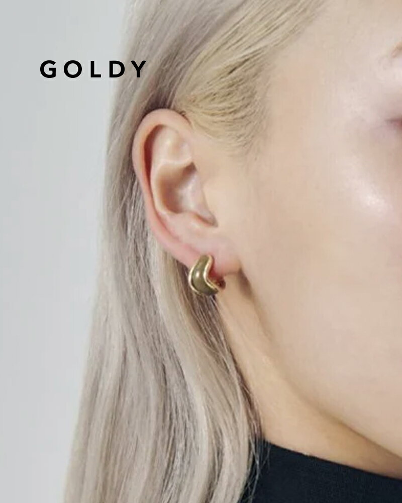 樂天商城 - GOLDY ゴールディ 1251114 goldy ウェービー カラー × メタル ピアス【メール便可】
