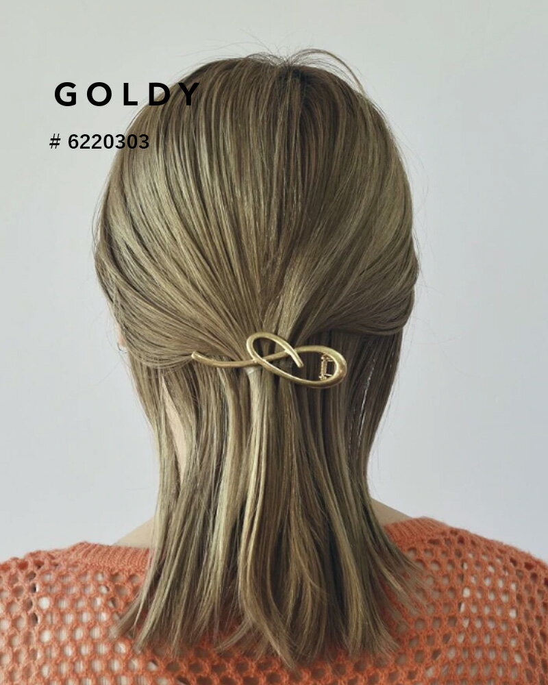 GOLDY/ゴールディ/ローリング ライン ヘアー クリップ/アクセサリー/6220303【追跡可能メール便180円】