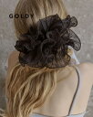 ※2025年4月下旬〜5月中旬入荷予定【予約受付中】GOLDY ゴールディ ボリューム シアー フリル バレッタ アクセサリー 6250305【追跡可能メール便...