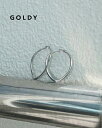 GOLDY ゴールディ フロー ライン ワイド フープ ピアス アクセサリー 1231106【メール便可】