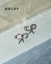 GOLDY ゴールディ ビジュー レーン リボン ピアス アクセサリー 1240402【メール便可】