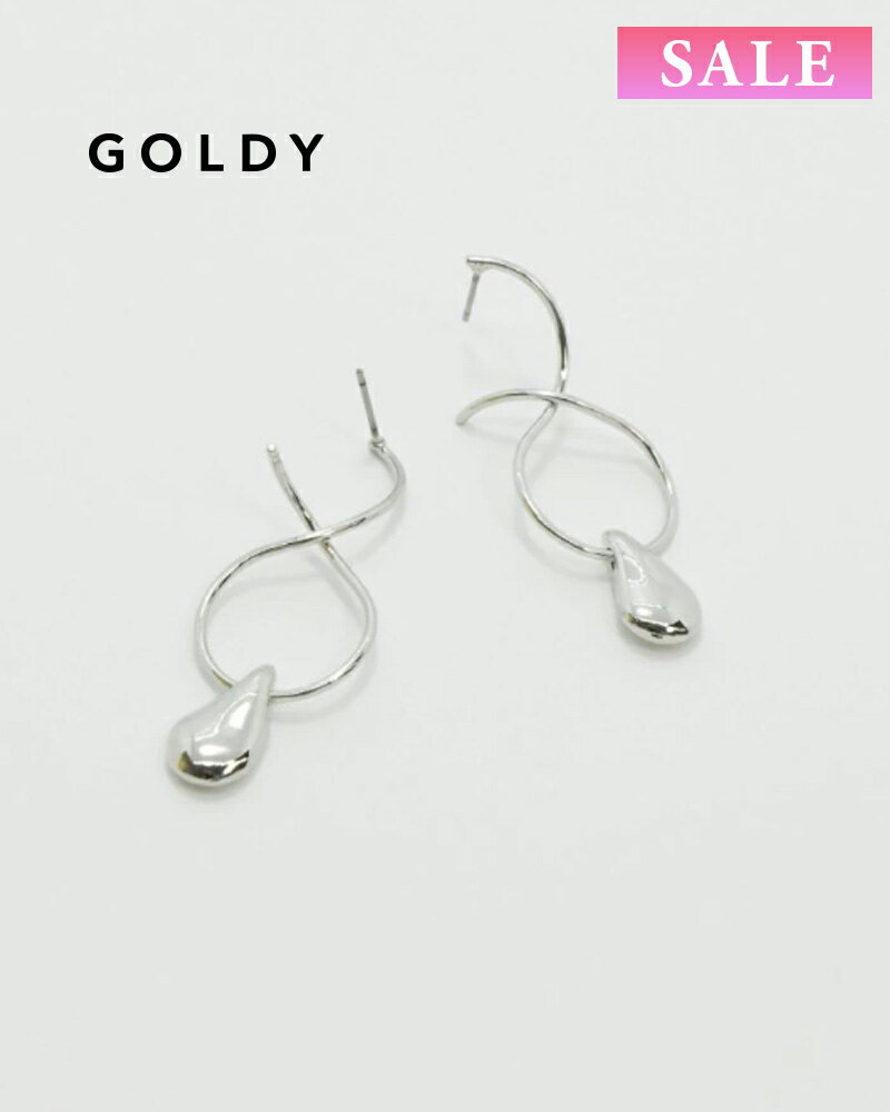 樂天商城 - 【セール】GOLDY ゴールディ 1220309 goldy ドロップ モチーフ クロス ピアス【メール便可】