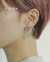 GOLDY ゴールディ ドローイング ハート ピアス アクセサリー 1240303【メール便可】