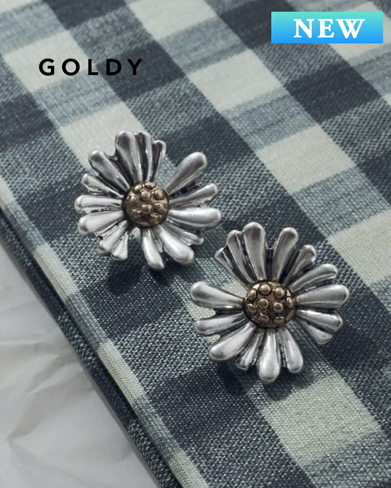 樂天商城 - GOLDY ゴールディ 1260401 goldy ヴィンテージ マーガレット ピアス【メール便可】