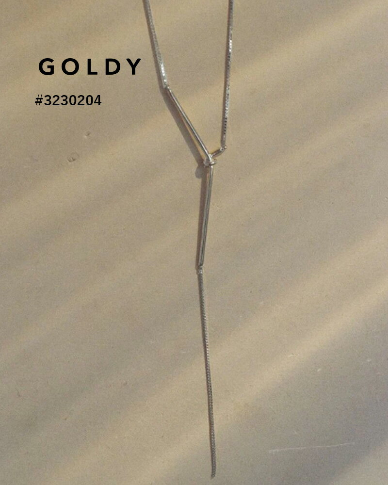GOLDY/ゴールディ/ストレート ライン ノット "Y"シェイプ ネックレス/アクセサリー/3230204【追跡可能メール便180円】のサムネイル