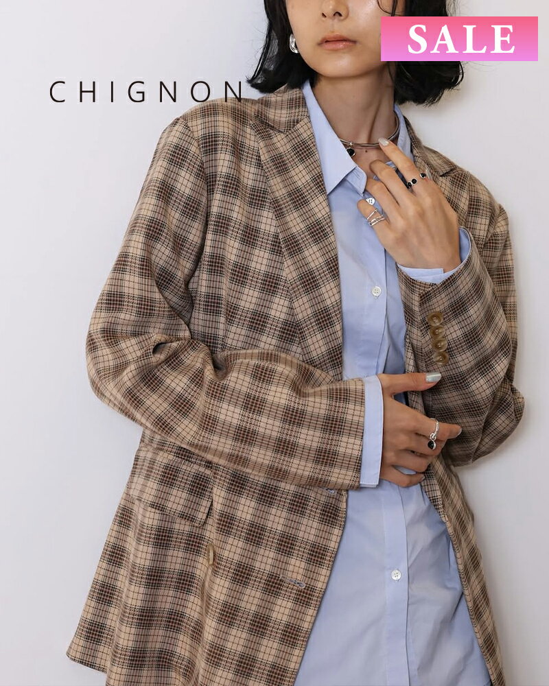 CHIGNON シニヨン チェックダブルジャケット 4555-239mk