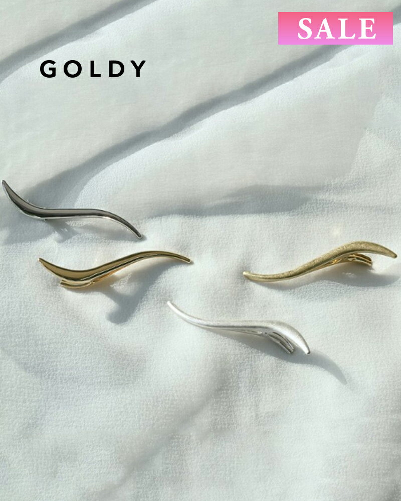 樂天商城 - 【セール】【現品限り】GOLDY ゴールディ シャープ ライン メタル ヘアー クリップ 6220402