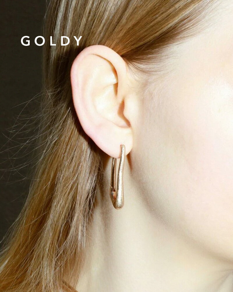 樂天商城 - GOLDY ゴールディ 1240308 クロー フープ ワンタッチ ピアス【メール便可】