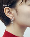 GOLDY ゴールディ ロング チェーン マルチ チャーム ピアス アクセサリー 1240907【メール便可】