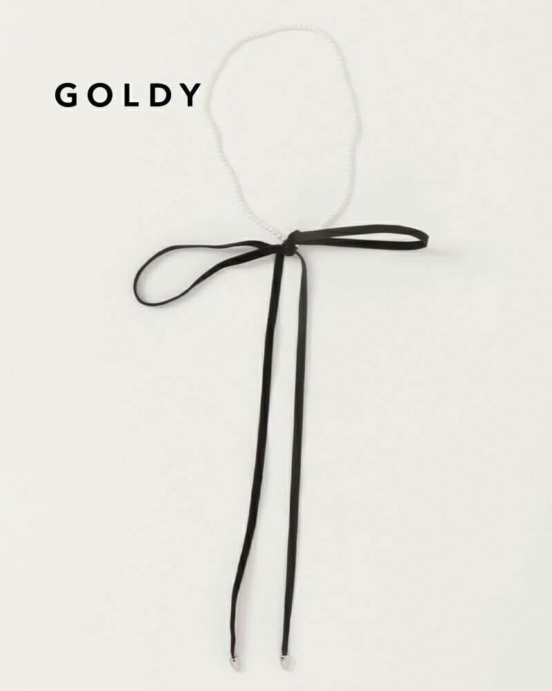 GOLDY ゴールディ パールリボンネックレス 3251010【メール便可】