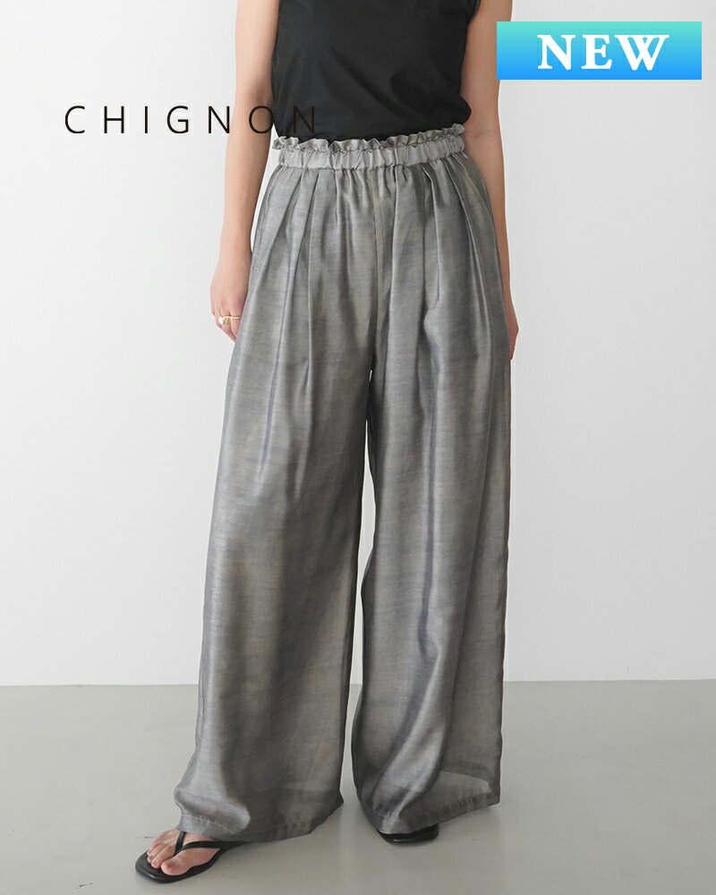 樂天商城 - CHIGNON シニヨン シアータックワイドパンツ 3962-341mk