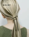 GOLDY ゴールディ ボール チェーン × コード レイヤード リボン ヘアカフ 6241002【メール便可】