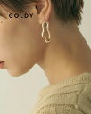 GOLDY ゴールディ ワインディング オーバル ピアス アクセサリー 1231019【メール便可】