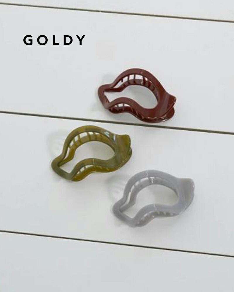 GOLDY/ゴールディ/ウェーブ オーバル アセチ ヘアー クリップ/アクセサリー/6231007
