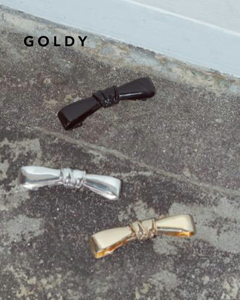 GOLDY/ゴールディ/タイトリー リボン バレッタ/アクセサリー/6240302【追跡可能メール便180円】