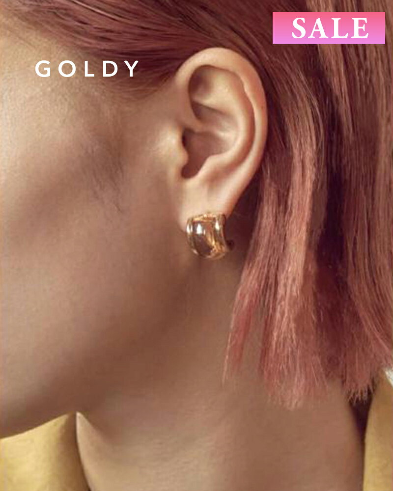 樂天商城 - 【セール】【現品限り】GOLDY ゴールディ 1230711 goldy カラー クリア サイド メタル ピアス【メール便可】