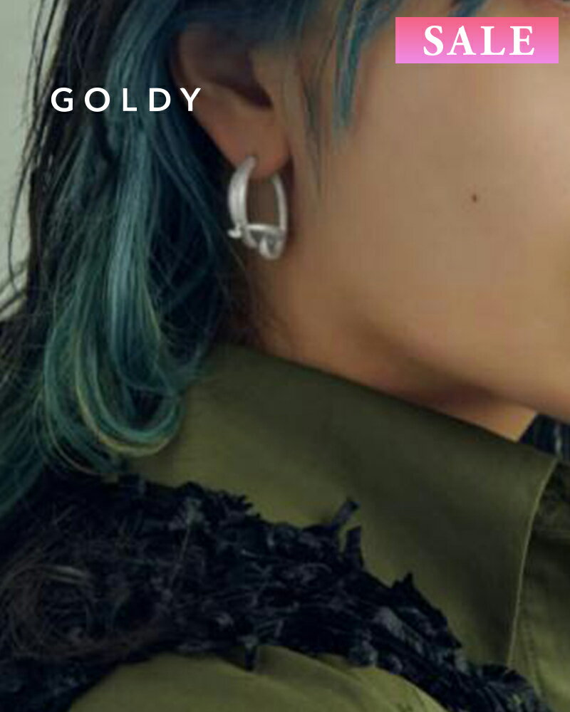 樂天商城 - 【セール】GOLDY ゴールディ 1231003 goldy クルック サークル ノット ライン ワンタッチ ピアス【メール便可】